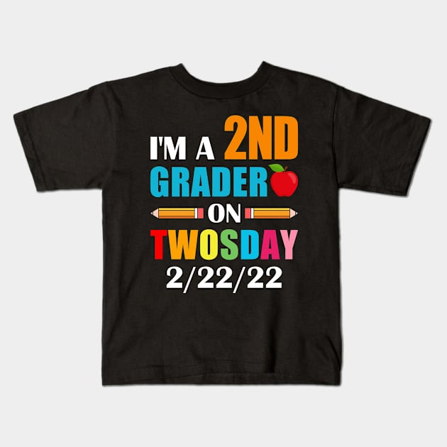 boys kids 2nd Grader On Twosday 2 22 22 Kids T-Shirt by loveshop